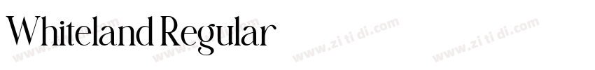Whiteland Regular字体转换